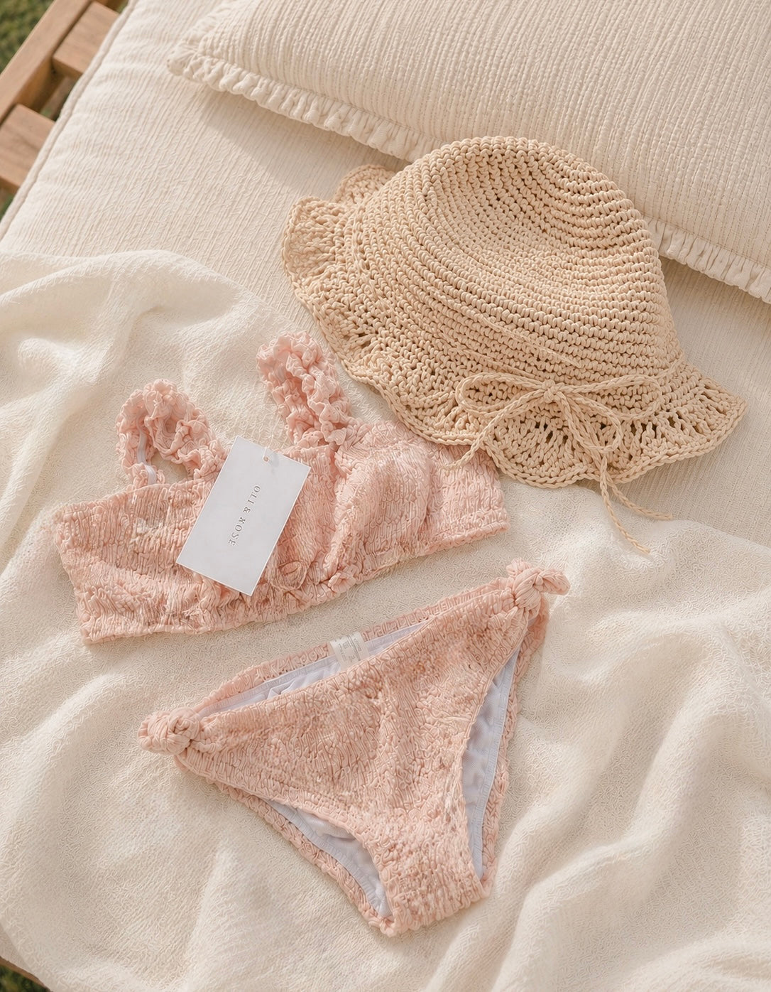 Coastal blush swim set