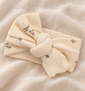 Waffle Floral Bow Wrap